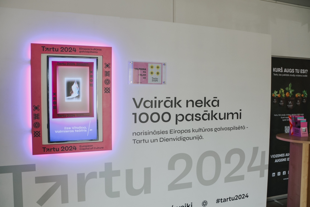 Valmierā apskatāma “Eiropas kultūras galvaspilsēta Tartu 2024” mākslas mini galerija 